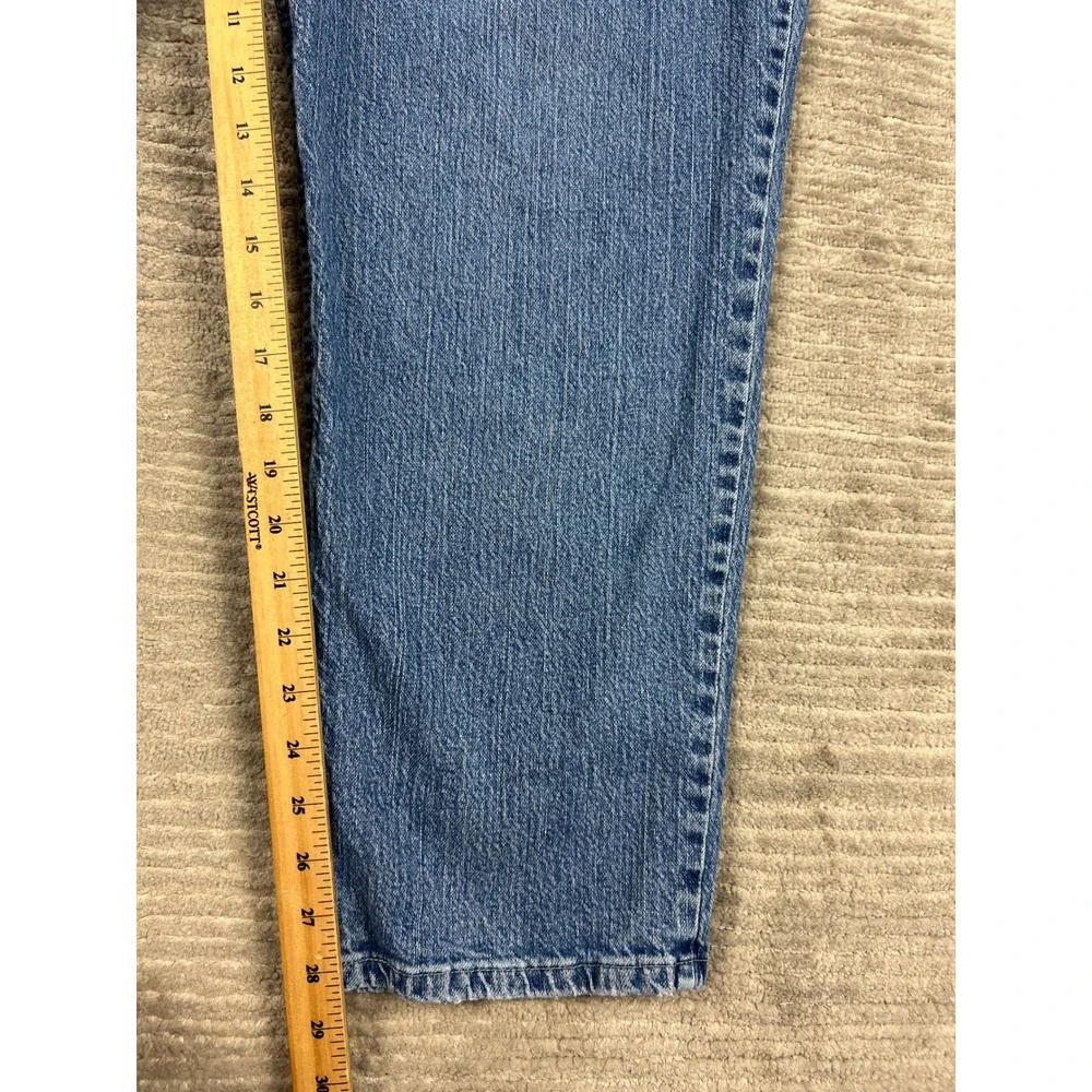 Riders by Lee Jeans Womens 26W M Blue Relaxed Fit High‎ Rise Straight Leg Denim